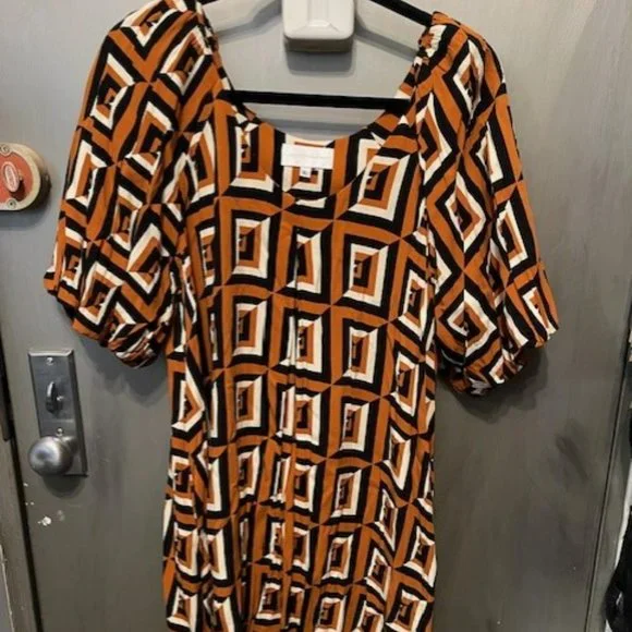 Anthropologie Corey Lynn Calter Meriwether Tunic Dress - Retro geometric print - Picture 7 of 16